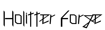 Holitter Forge Font Image