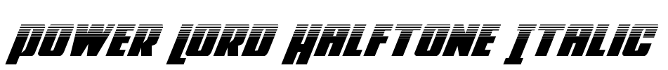 Power Lord Halftone Italic