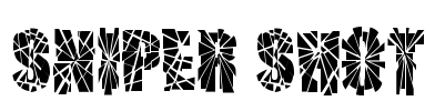 SNIPER SHOT Font Image