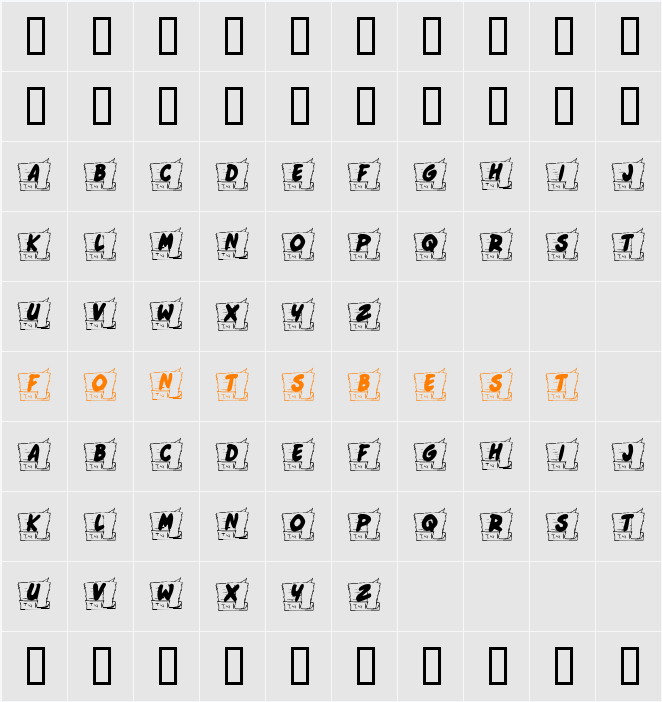 KR Come Monday Character Map