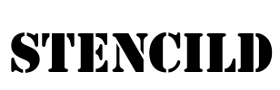 StencilD Font Image