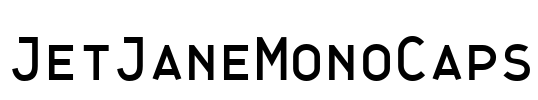 JetJaneMonoCaps Font Image