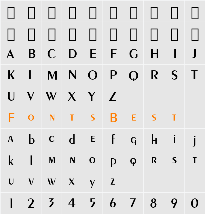 Exotc350 DmBd BT Character Map