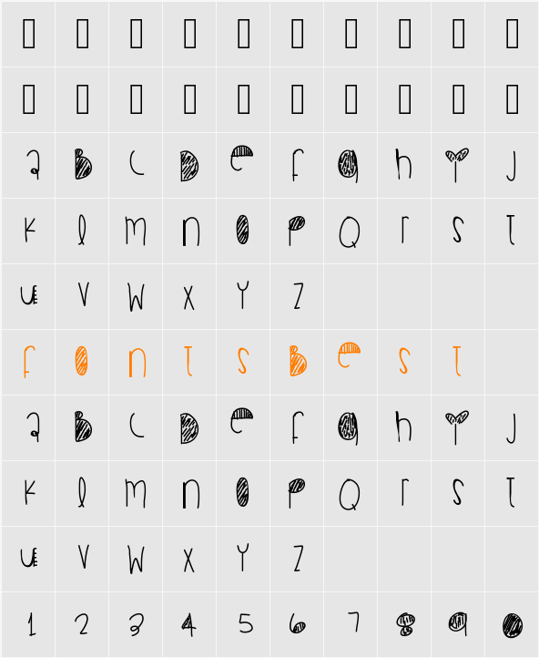 ComeOverTonite Character Map