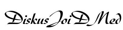 DiskusJoiDMed Font Image