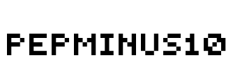 PEPminus10 Font Image