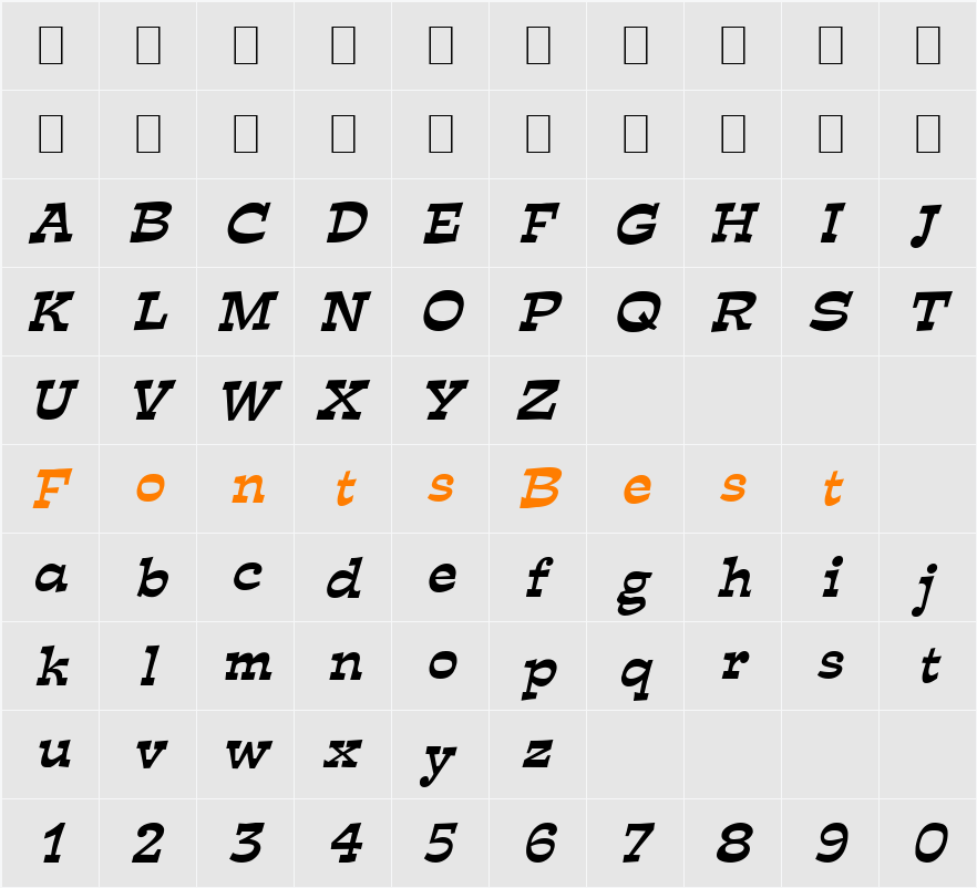Expose Character Map