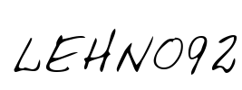 LEHN092 Font Image