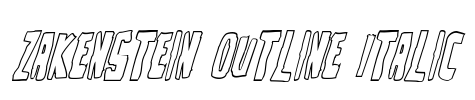 Zakenstein Outline Italic