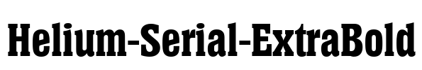 Helium-Serial-ExtraBold Font Image