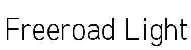 Freeroad Light Font Image