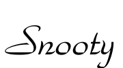 Snooty Font Image