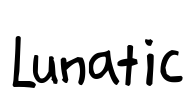 Lunatic Font Image