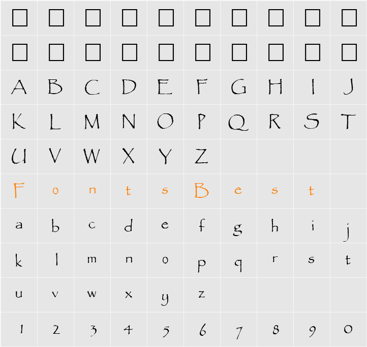QTPandora Character Map