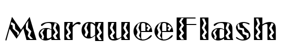 MarqueeFlash Font Image