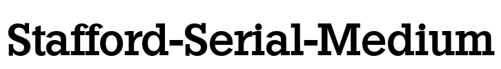 Stafford-Serial-Medium Font Image