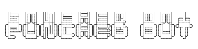 Punched Out Font Image