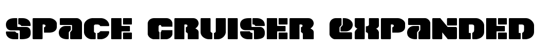 Space Cruiser Expanded Font Image