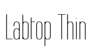 Labtop Thin Font Image