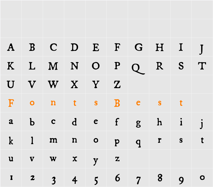 Broadsheet Character Map