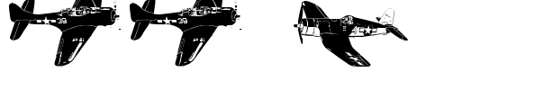 WW2 Aircraft Font Image