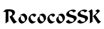 RococoSSK Font Image