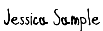 Jessica Sample Font Image
