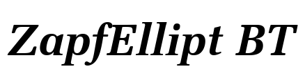ZapfEllipt BT Font Image