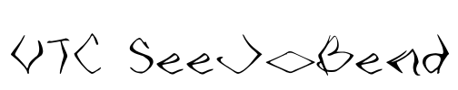 VTC SeeJoBend Font Image