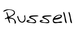 Russell Font Image
