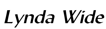 Lynda Wide Font Image
