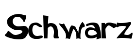 Schwarz Font Image