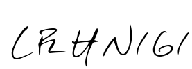 LEHN161 Font Image