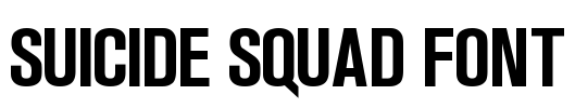 Suicide Squad Font Font Image