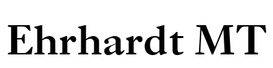Ehrhardt MT Font Image