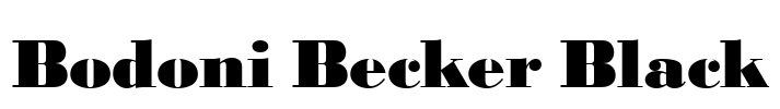 Bodoni Becker Black