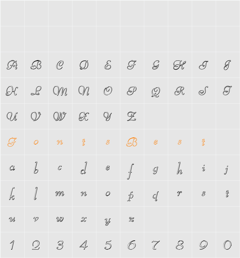 Reliant Beveled Character Map