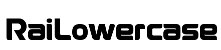 RaiLowercase Font Image
