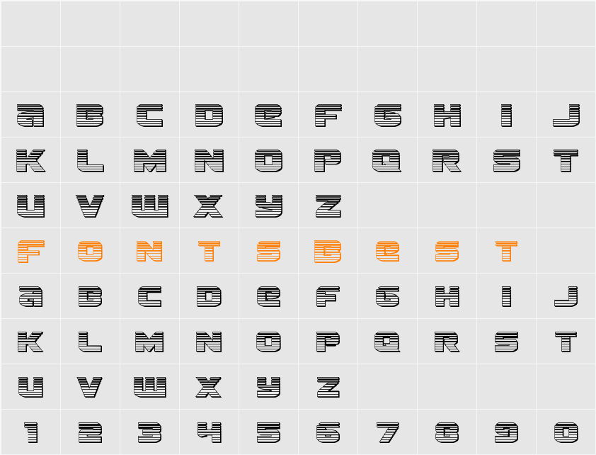 Terran Chrome Character Map