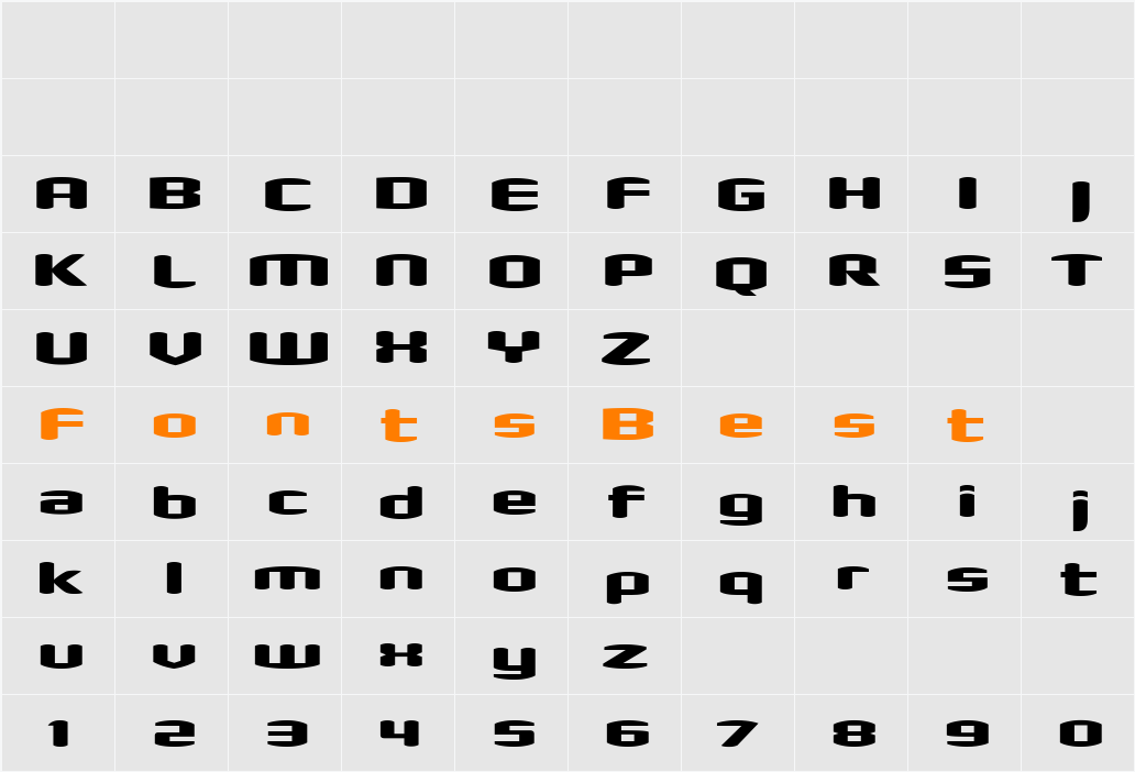 Shimano Character Map