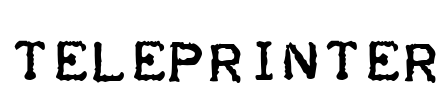 Teleprinter Font Image