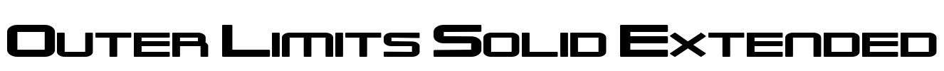 Outer Limits Solid Extended Font Image
