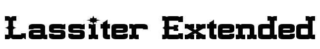 Lassiter Extended Font Image