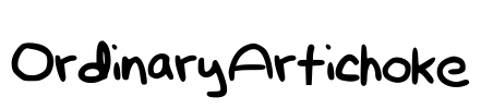 OrdinaryArtichoke Font Image