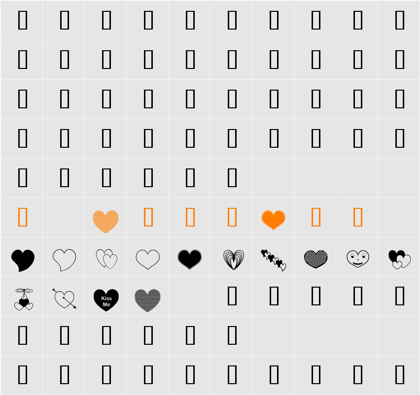 ap_justhearts Character Map