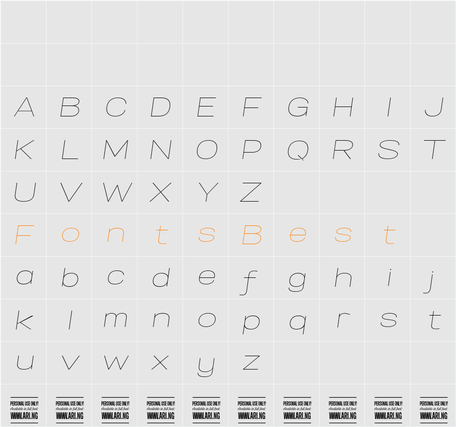 Specify PERSONAL Expanded Character Map