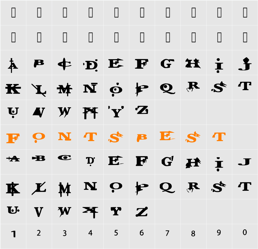 True Character Map