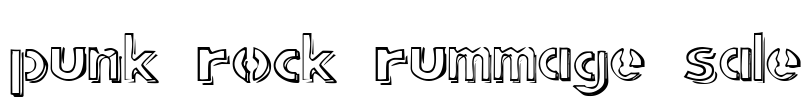 punk rock rummage sale