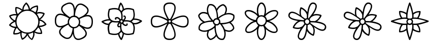 Flowers St Font Image