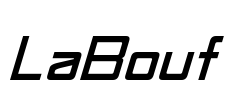 LaBouf Font Image